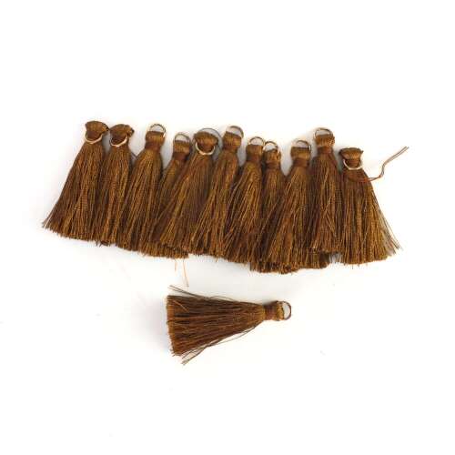 12 darabos barna rojtok arany gyűrűvel, 4cm méret