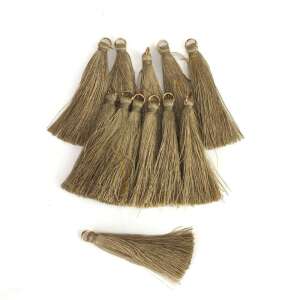 12 darabos 6cm-es arany bojtos díszítőszalag, tökéletes DIY projektekhez, ékszerkészítéshez és lakberendezéshez - Függönyelkötő