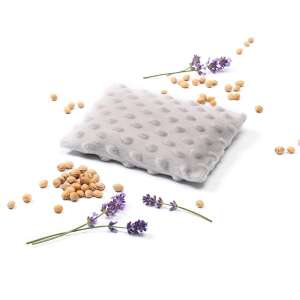 BabyOno CHERRY stone pillow, gray, with cherry pits and lavender, for cold and hot therapy - Cold-warm therapy