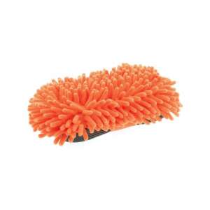 Spongă de spălat mașina din microfibră portocalie - Mănuși pentru spălat