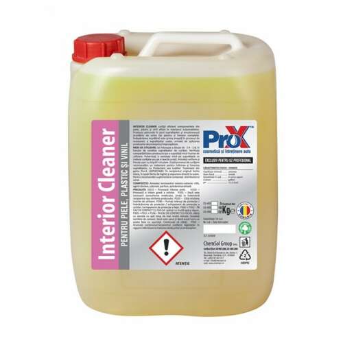 Pro-X Interior Cleaner 5kg, profesjonalny środek do czyszczenia wnętrza samochodu do powierzchni skórzanych, plastikowych i winylowych