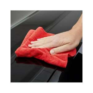 Sonax microfiber cloth being used to polish a car - Microfiber cloth