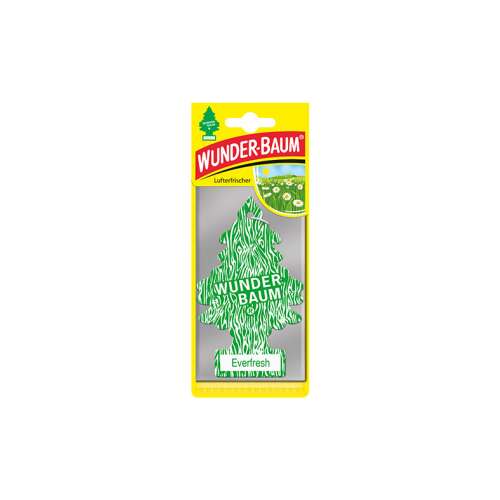 Wunder-Baum Everfresh car air freshener, green pine tree shape, hanging car air freshener