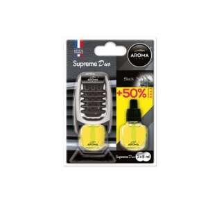 Aroma Supreme Duo Black car air freshener with 2 refills - Car Air Freshener