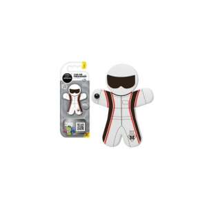 Aroma Car Manny Sport Fresh car air freshener, a white figure of a race car driver with red and black stripes - Car Air Freshener