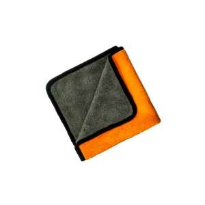 ADBL Puffy Towel Light Mikrofaser-Reinigungstuch, 41x41cm, grau und orange - Mikrofasertücher