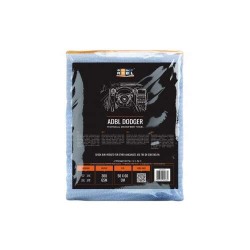 ADBL Dodger Technical Microfiber Towel, 50x60 cm, blue, for car interior cleaning