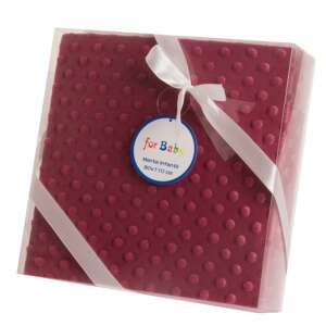 Gamberritos baba takaró ajándékdobozban, 80x110cm, piros - Babatakaró