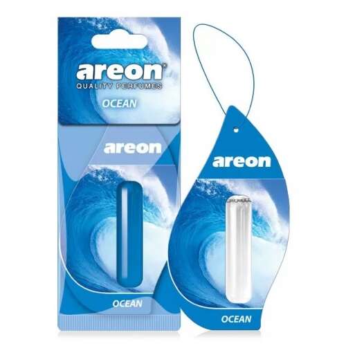 Areon Ocean Auto-Lufterfrischer, 5ml, blaue Flüssigkeit, frischer Ozean-Duft