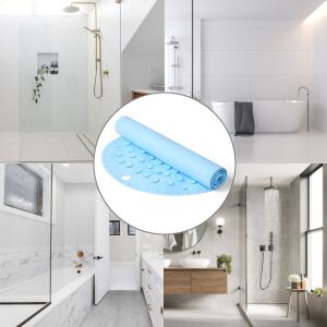 BabyOno anti-slip bath mat in bathroom settings collage - Home care