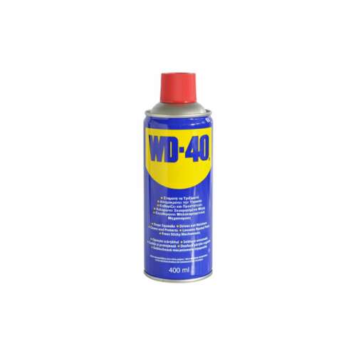 Mit Multifunktionsschmiermittel WD-40, 400 ml besprühen