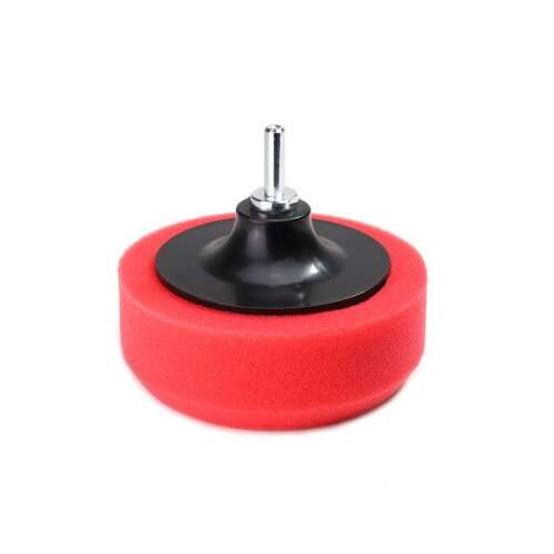 Red polishing pad for car, 125mm, 3 piece set