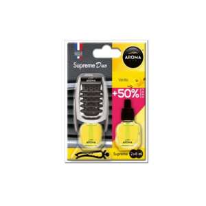 Aroma Car Supreme Duo Vanilla car air freshener with 2 refills - Car Air Freshener