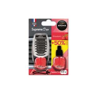 Aroma Supreme Duo car air freshener with strawberry scent, 2 x 8 ml - Car Air Freshener
