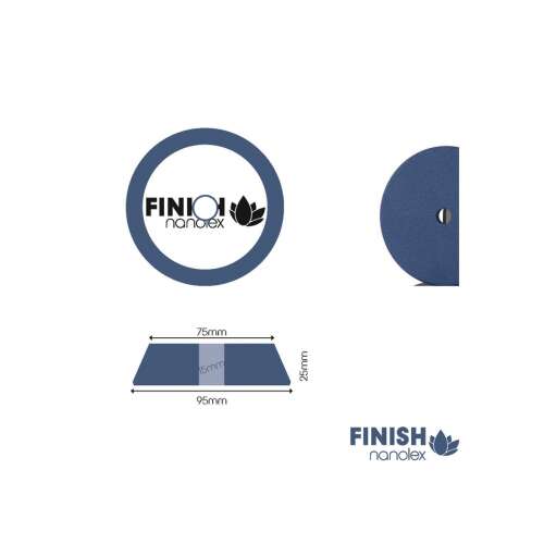Полираща подложка Nanolex Finish, 95x25x75mm, синя, за автодетайлинг