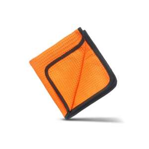 ADBL Goofer microfiber towel, orange, 35x35 cm, for cleaning glass surfaces - Microfiber cloth