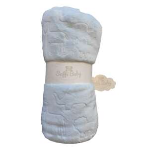Soffi Baby takaró plüss dupla kék zoo 75x100cm 82805275 - Soffi Baby