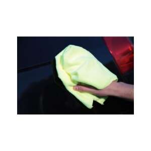 Yellow microfiber cleaning cloth for car detailing, polishing, and drying - Microfiber cloth