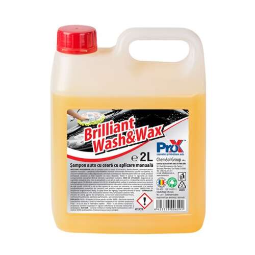 Brilliant Wash&Wax Pro-X 2L koncentrált autóviasz sampon, kézi alkalmazáshoz