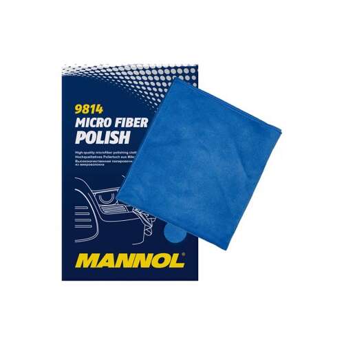 Mannol Micro Fiber Polish, modrá mikrovláknová leštiaca handrička na autolak