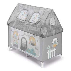 Pătuț de călătorie CAM Daily Dolci Sogni gri cu design de casă - Paturi de călătorie și accesorii
