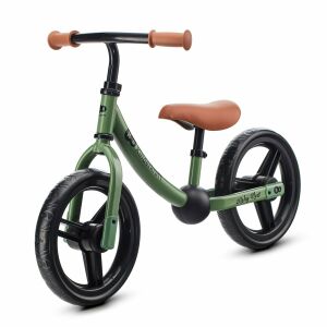 Kinderkraft 2Way Next 2022 light green balance bike, angled view - Kinderkraft