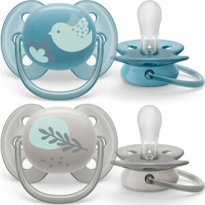 Philips AVENT játszócumi Ultrasoft Premium állatos 6-18hó fiűs 2db