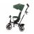 Kinderkraft Aston Tricycle - Green, Three-wheeled bike with sun canopy and parent handle