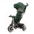 Kinderkraft Aston Tricycle - Green, Three-wheeled bike with adjustable canopy