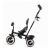 Kinderkraft Aston Tricycle - Black, Three-wheeled bike with push handle