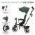 Kinderkraft Aston Tricycle with adjustable parent handle and canopy