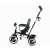 Kinderkraft Aston Mystic Green Tricycle, side view, green and black, with canopy and parent push handle