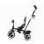 Kinderkraft Aston Mystic Green Tricycle, side view, black, with canopy and parent push handle