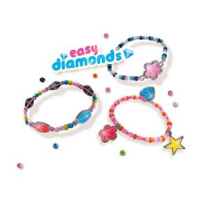 SES Easy Diamonds Bracelet Making Kit, 3 bracelets with charms and beads - SES Creative