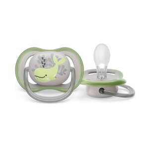 Philips Avent Ultra Air pacifier with whale design, 6-18 months, green and grey - Feeding