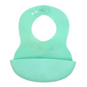 Slobăraș din silicon BabyOno cu colector de mâncare, verde - Bavete, șervețele pentru bebe și Fotolii suspendate