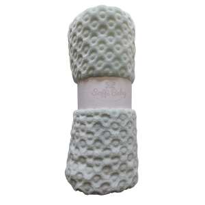 Soffi Baby zöld dupla plüss takaró, 75x100cm - Babatakaró