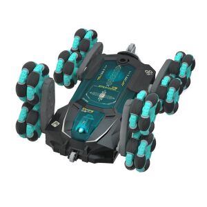 Angled View of Strong 6-Wheel RC Car on White Background - Timeless Tools