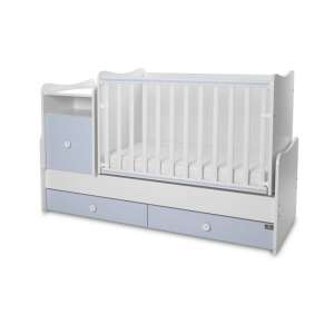 Lorelli Trend PLUS kombi ágy 70x165 - White Baby Blue 82813902 Lorelli Kiságyak, bölcsők