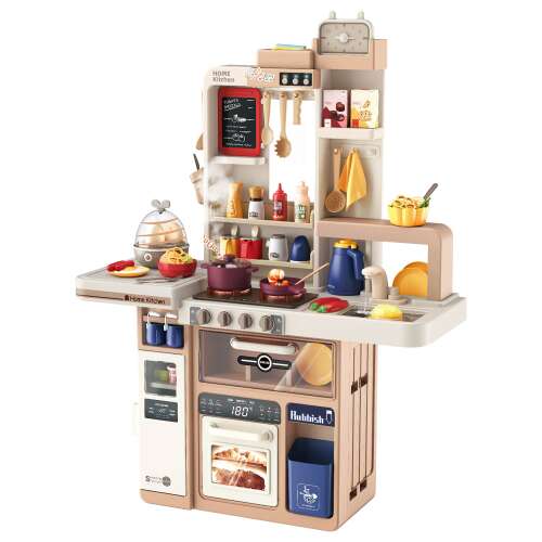 Kuchnia dla dzieci 72 el., brązowa
