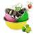 Victor 3 piece stainless steel mixing bowl set, colorful, dishwasher safe