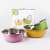 Victor 3 piece stainless steel mixing bowl set, colorful, dishwasher safe