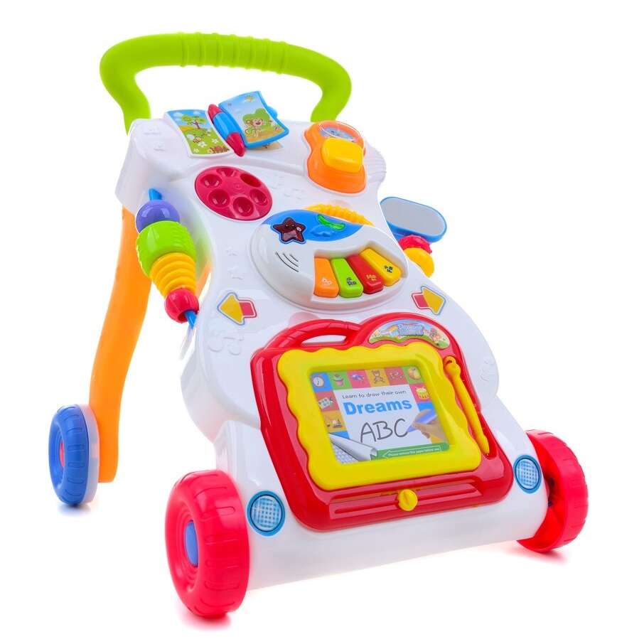 Funfit multifunkciós Járássegítő hangeffekttel #fehér-piros