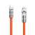 Dudao L24CL 30W USB-C to Lightning cable, 1 meter long, orange