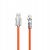 Cablu Dudao 30W USB-A la Lightning, portocaliu, lungime 1m