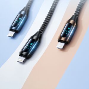 Wozinsky WUALC1 Lightning Kabel mit LED-Anzeige, verschiedene Farben - Lightning-Kabel