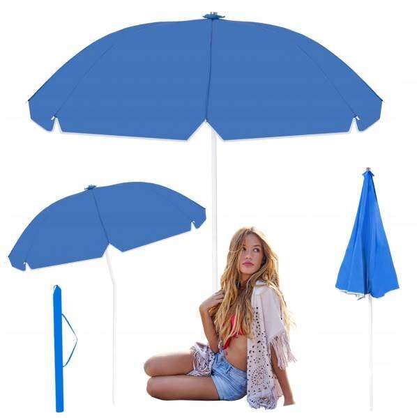 Óriás dönthető Napernyő UV védelemmel 2,4m #kék