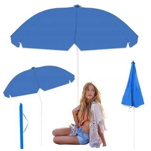 Óriás dönthető Napernyő UV védelemmel 2,4m #kék
