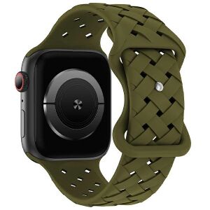 Pasek do Apple Watch Beline Olive Green Woven Silicone 38/40/41mm na Apple Watch - Pasek do inteligentnego zegarka
