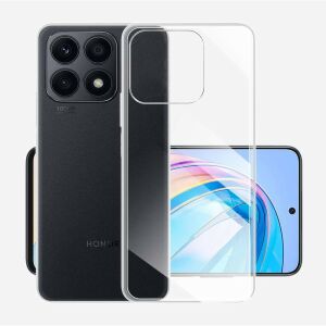 HUAWEI Honor X8a mit transparenter Hülle, vollständige Telefonansicht - Handyhüllen